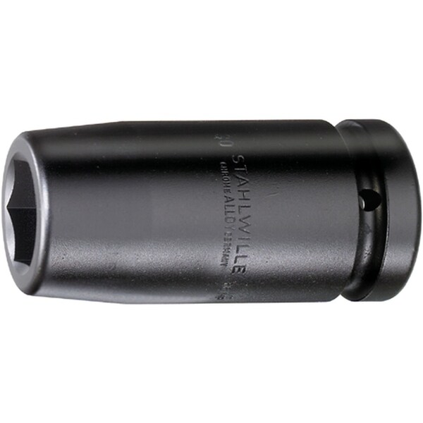 1" Drive Impact Socket Gunmetal, 25 mm (1") Size 36 mm L.110 mm